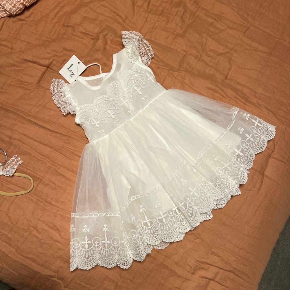 White dress - 12 months